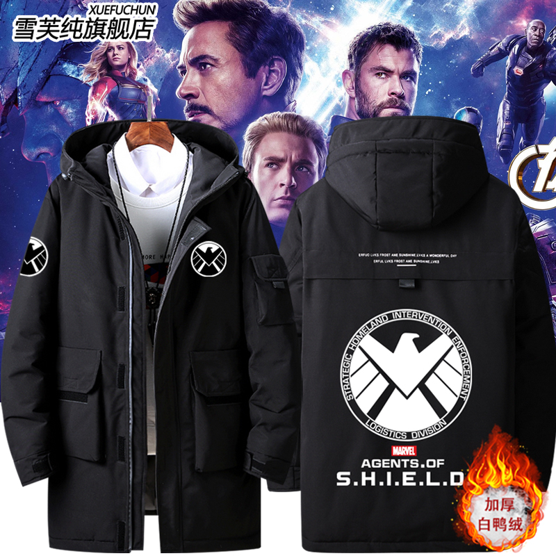 神盾局特工复仇者联盟漫威羽绒服