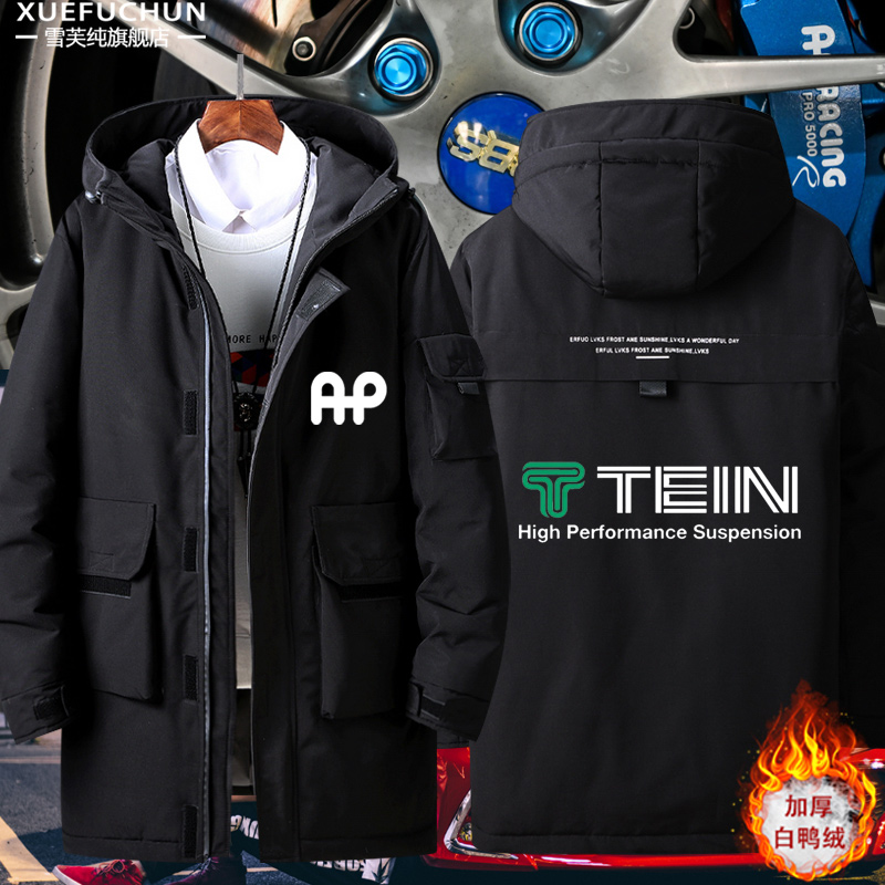 AP刹车轮毂改装汽车品牌标志logo改装羽绒服男女棉服加绒外套上衣