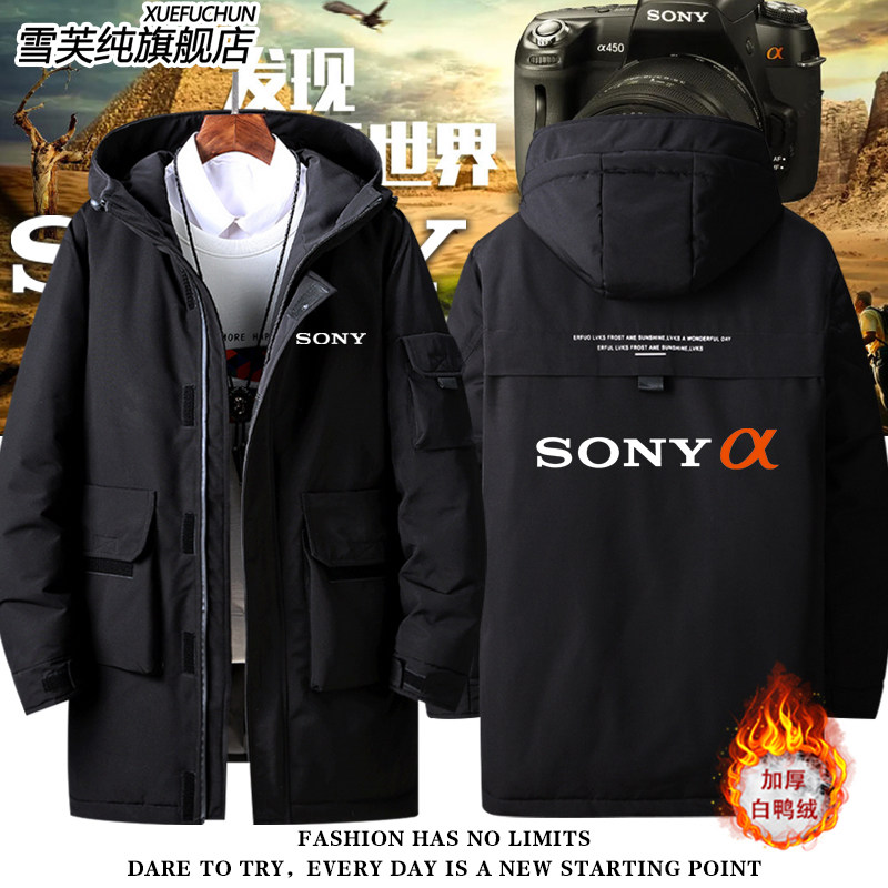 索尼照相机周边印字logo摄影师户外羽绒服外套男女潮衣服秋冬夹克