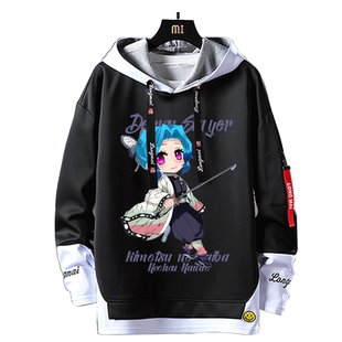 蝴蝶香奈惠周边鬼灭之刃动漫联名连帽卫衣男士休闲潮上衣宽松衣服