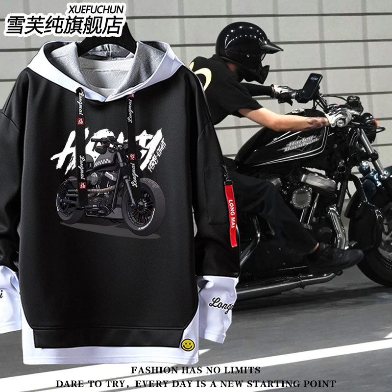 X48复古摩托车巡航883戴维森卫衣