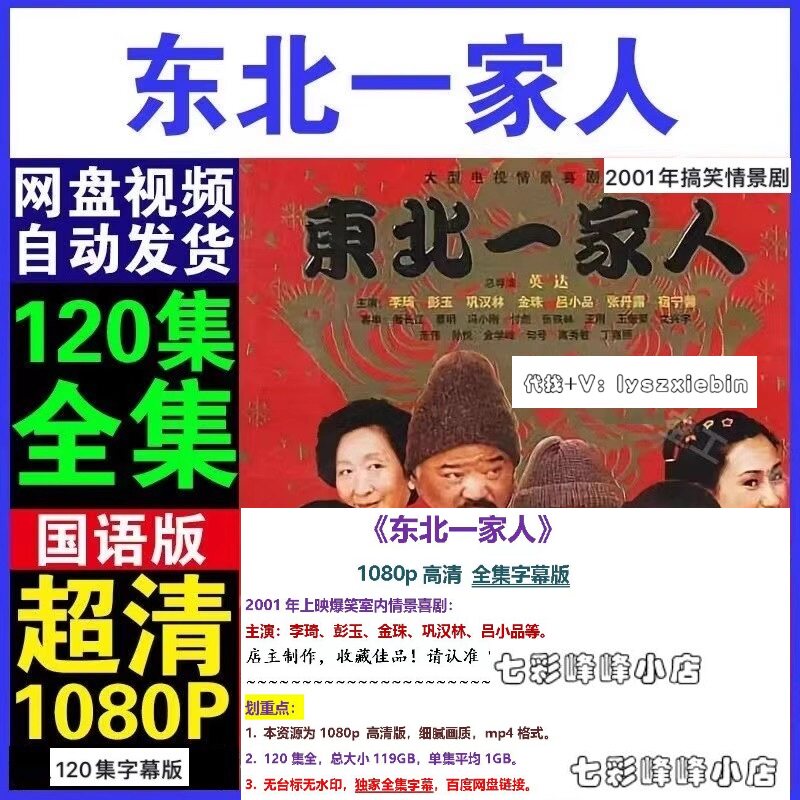东北一家人电视剧  电视剧宣传画 字幕版 超清飚宣传画  宣传画质