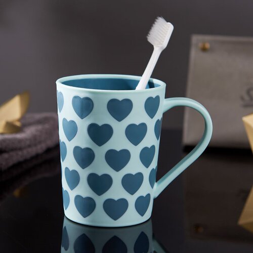 新品Simple Love tuwo-color wash cup houseFhold mouthXwash Cu