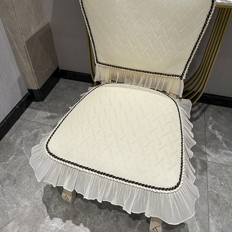 餐桌椅垫2025新款夏季冰丝凉感椅子坐垫高端防滑欧美法式轻奢现代