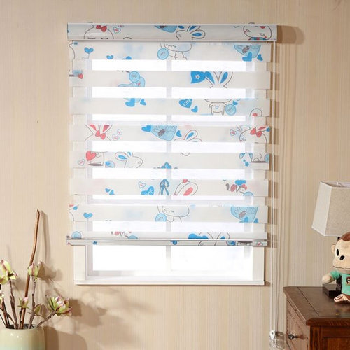 新品Koredan-style roller shutter soft gauze curtain double-l