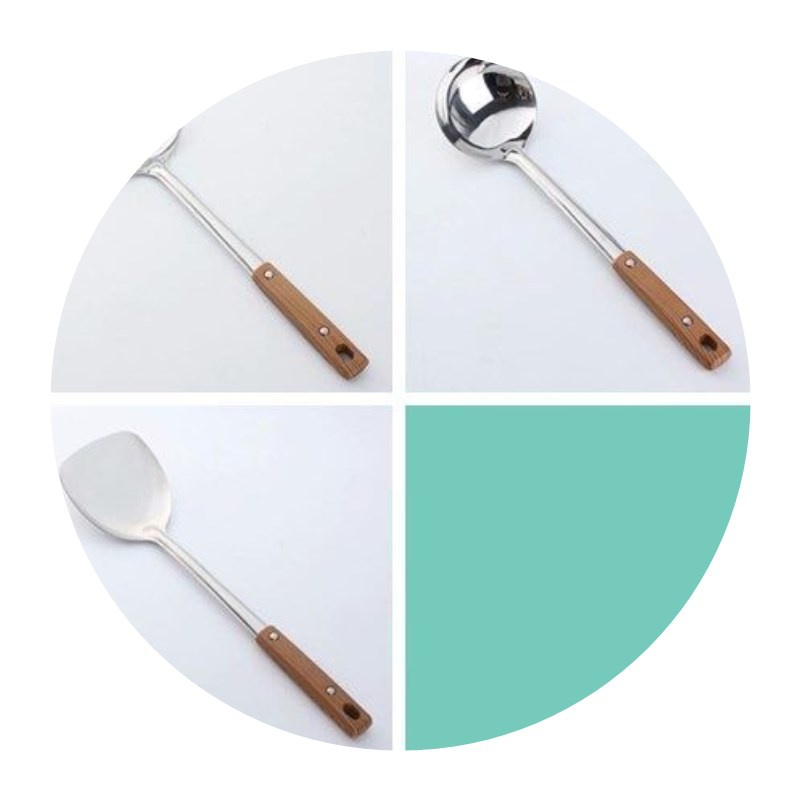 极速STtainless steel household spatTula strainer and sZoup s