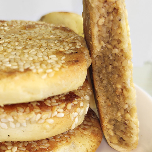 乐明老麻饼四川德阳罗江特产椒盐麻饼传统手工制作独立包装40g...