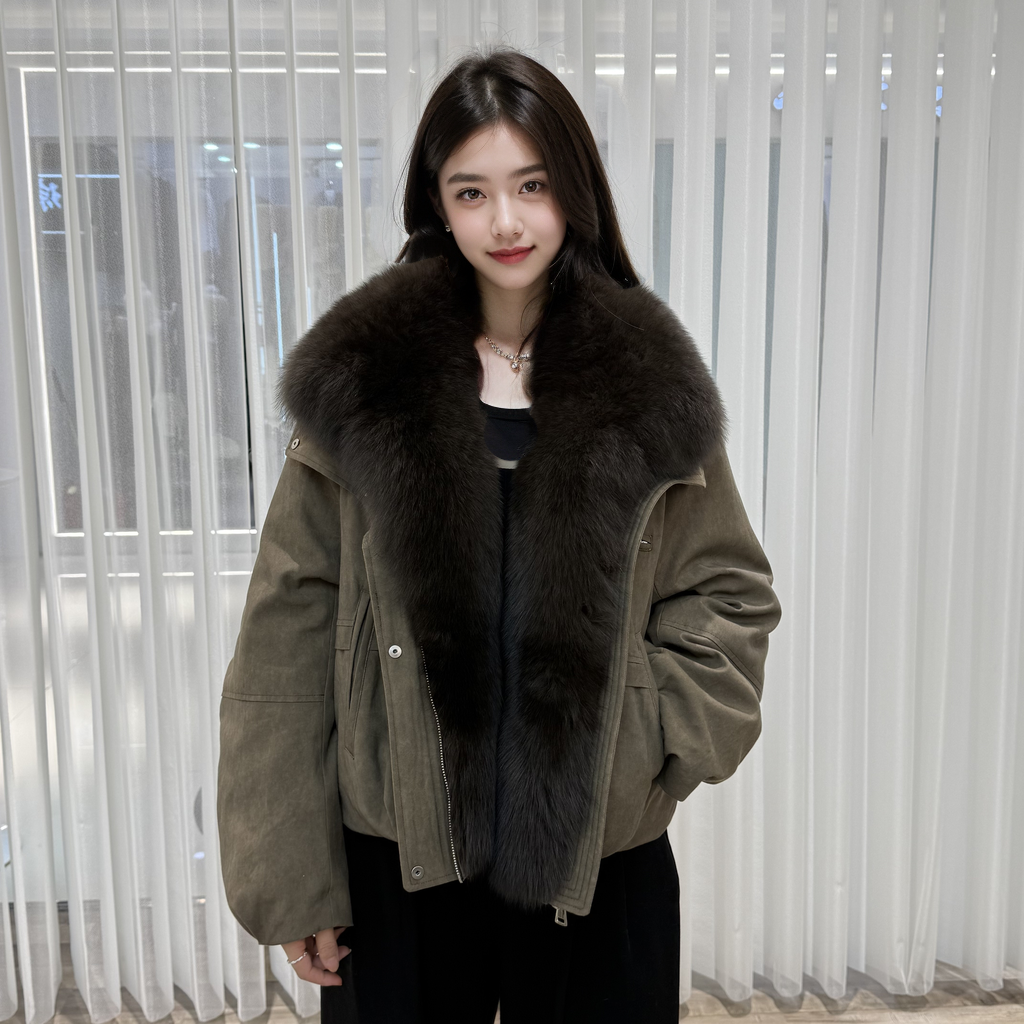 新款海宁可拆卸鹅绒服