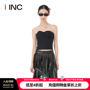 IINC 设计师品牌 春夏双衬垫紧身胸衣裹胸短款 ROKH 上衣女