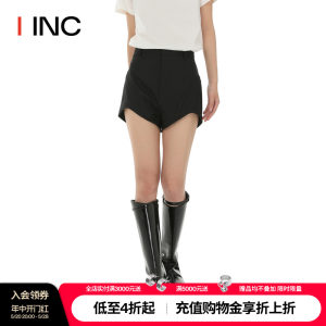 【YINGPEI设计师品牌】IINC春夏不加垂荡版本黑色休闲短裤女