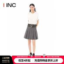 CALVINLUO设计师品牌 23AW假两件T恤百褶裙女套装 IINC