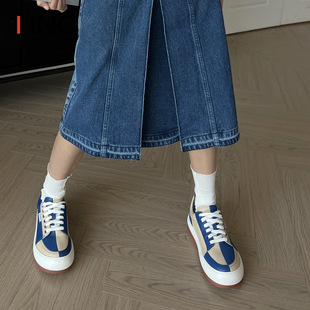 IINC 设计师品牌 女 SUNNEI 春夏撞色平底圆头休闲运动鞋