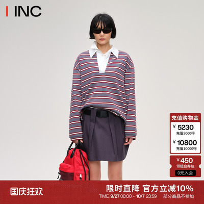 SHORTSENTENCE撞色条纹上衣