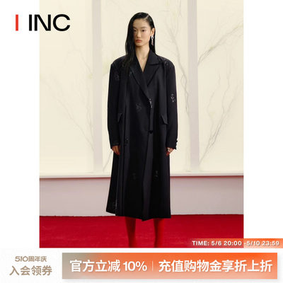 【SENNOS ZHOU】IINC 24SS新款满绣腾龙廓极简大气长款西装外套女