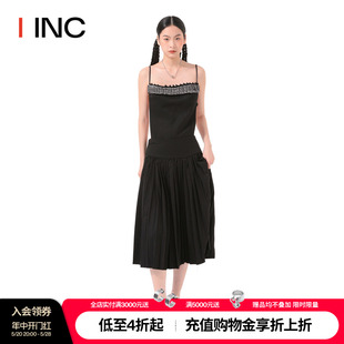 DA设计师品牌 IINC ZHUU 23AW露背百褶吊带连衣裙裙子女