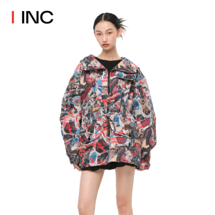 设计师品牌IINC BELL 折扣 春夏涂鸦印花夹克外 ANDERON