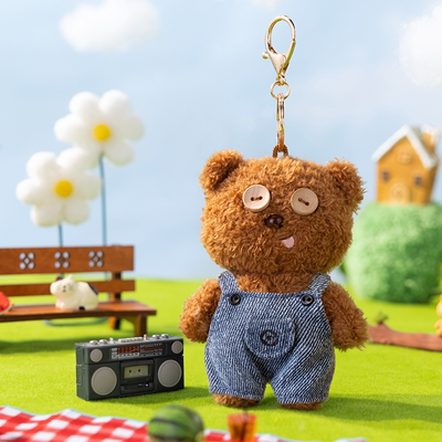 小黄人背带裤款TIM熊毛绒挂件