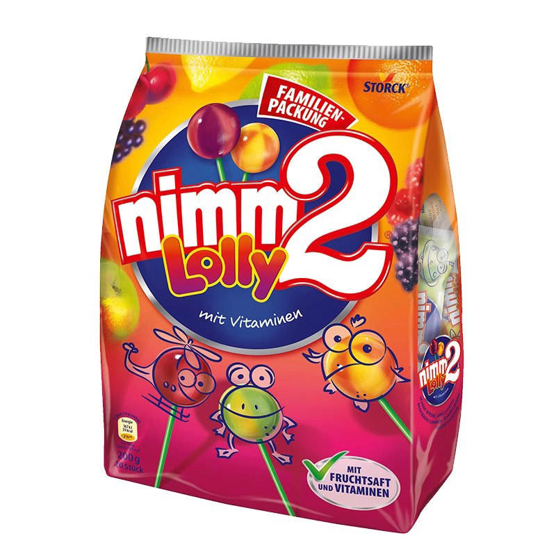 德国原装进口nimm2二宝棒棒糖果