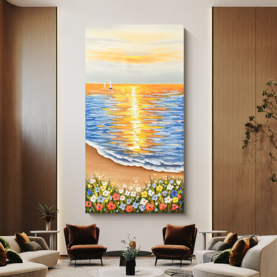 FM.ART原创《春暖花开》原创微喷晶瓷玄关过道装饰画客厅大幅挂画