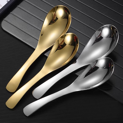 304不锈钢韩式烤肉复古勺吃饭勺