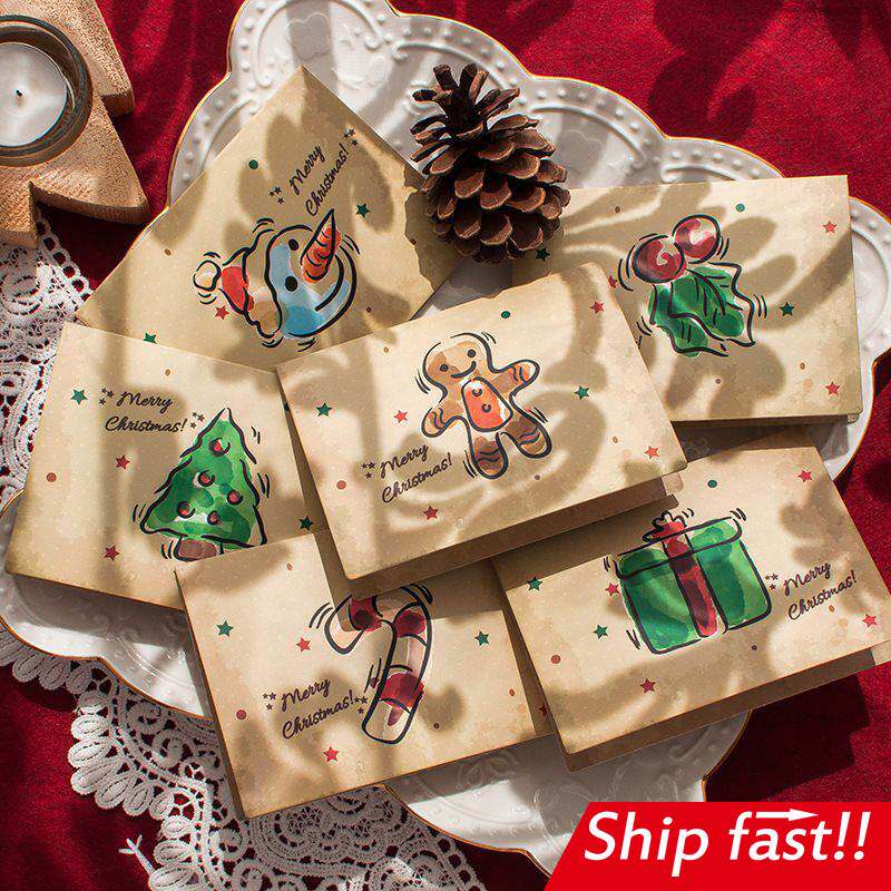 gift christmas cards birthday festival DIY 小儿童 圣诞贺卡