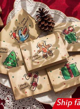 gift christmas cards birthday festival DIY 小儿童 圣诞贺卡