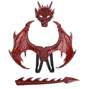 Dragon Mask Kids Costume Wing and Tail Wing Decor Carnival