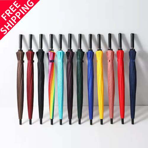 strong umbrella big men 24骨伞 foldable wind anti storm sun