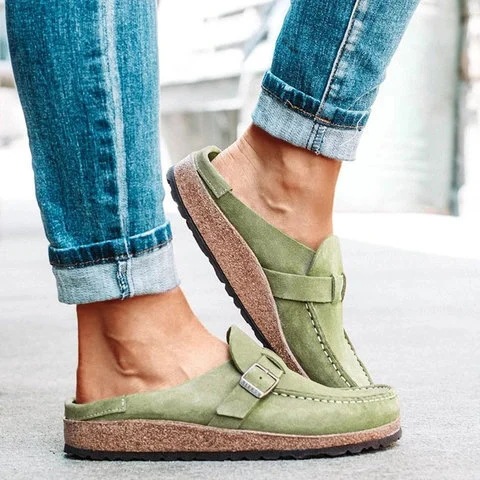 women autumn casual shoes for female flat sandals 大码女鞋43