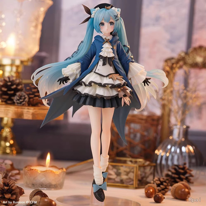 初音未来MIKU动漫手办秋日郊游初音未来动漫模型桌面周边长发摆件
