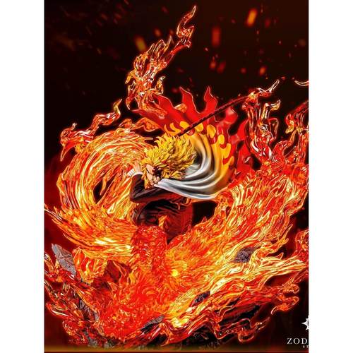 鬼灭之刃GK炎柱炼狱杏寿郎手办盲盒摆件周边礼物祢豆子炭治郎玩具