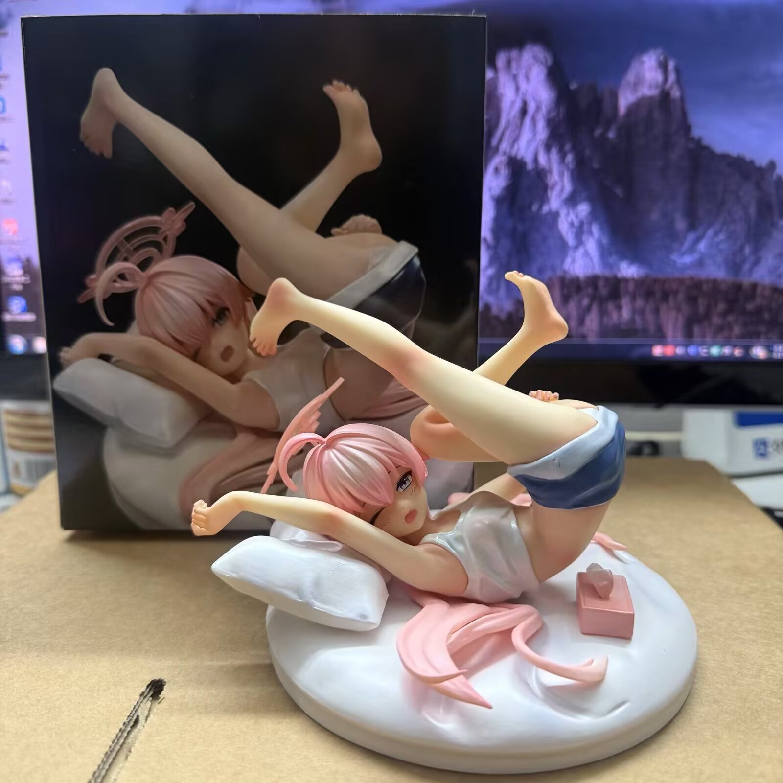 碧蓝档案小鸟蔚蓝星野手办模型居家礼物二次元机箱模型摆件