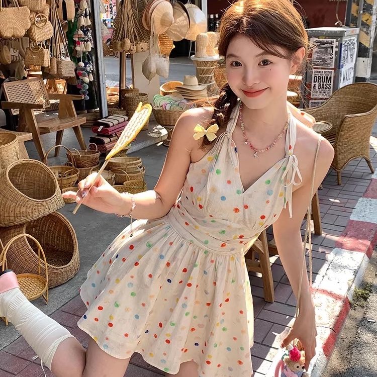 爱丽莎泳衣女显瘦甜美纯欲少女学生高级感裙式绝美泡温泉海边度假