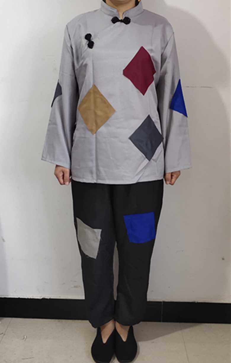 高档新款古装乞丐服装演出服儿童男女古代叫花子要饭衣服破烂补丁