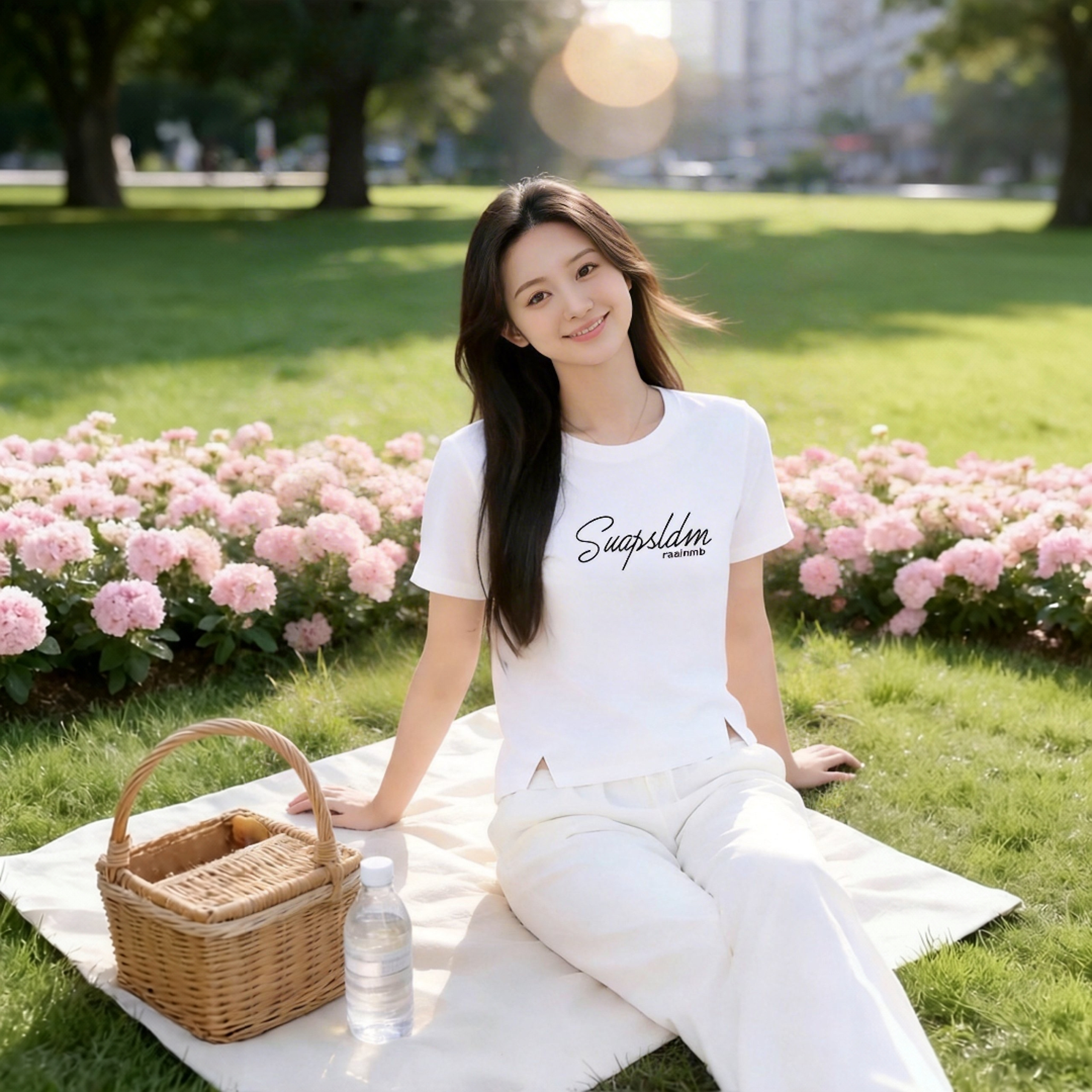 纯棉短袖修身t恤女2026设计高腰新款ins夏季短款露脐薄款开叉上衣