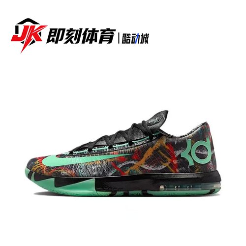 Nike KD 6 杜兰特 时尚潮流 支撑实战 男款低帮篮球鞋FQ8356-900