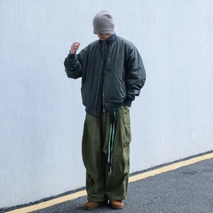 nanamica Varsity Jacket ma1棉服拉链宽松保暖防风飞行夹克外套