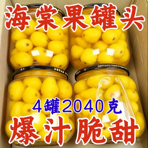 马年新年海棠果罐头即食休闲零食