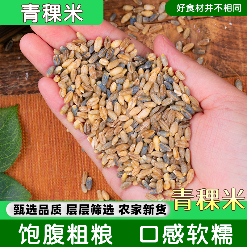 青稞米新货蓝色青稞米5斤麦仁青海西藏高原青稞煮粥五谷杂粮包邮