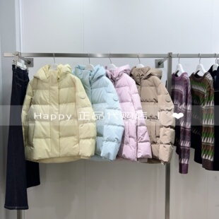 25年冬新款LILY丽丽国内代购125430DD275连帽多色百搭鹅绒羽绒服