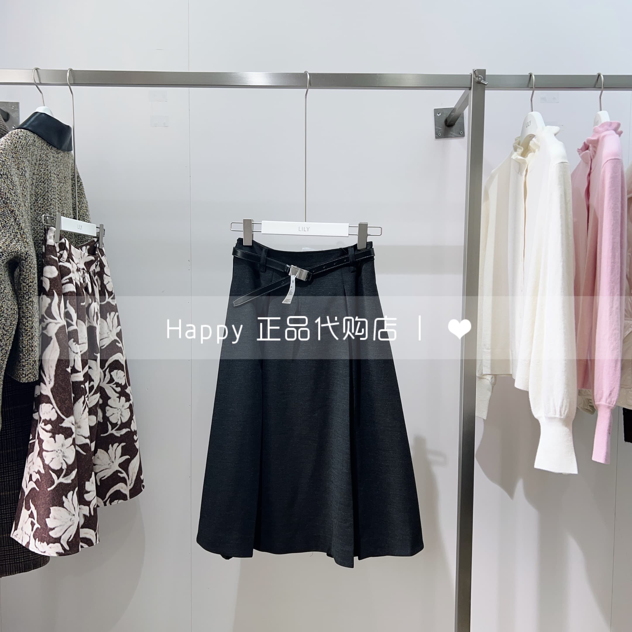 125420C6231高腰休闲褶皱半身裙