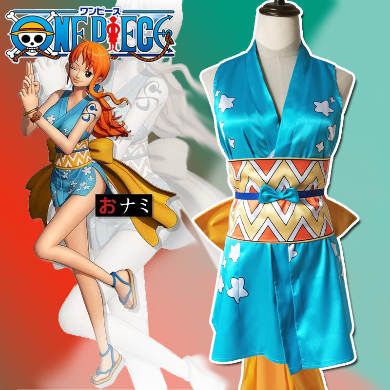 亚马逊海贼王路飞cos草帽团航海士娜美cosplay角色扮演服装