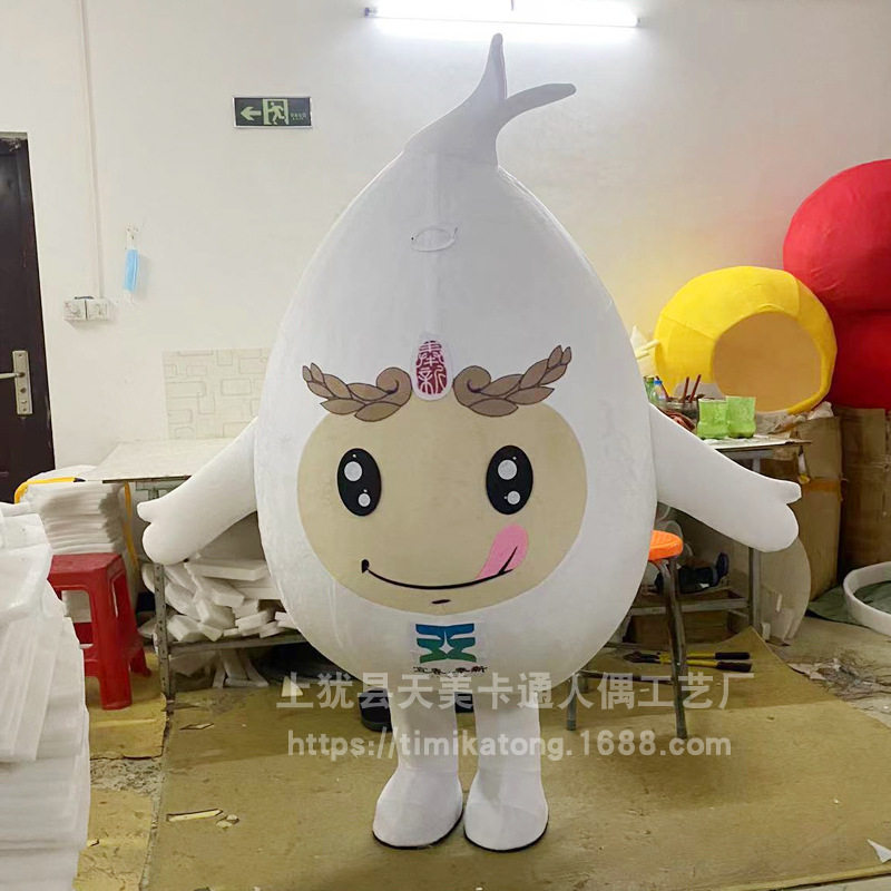 大米卡通人偶服装人穿行走玩偶服套装农业稻谷企业吉祥物道具服