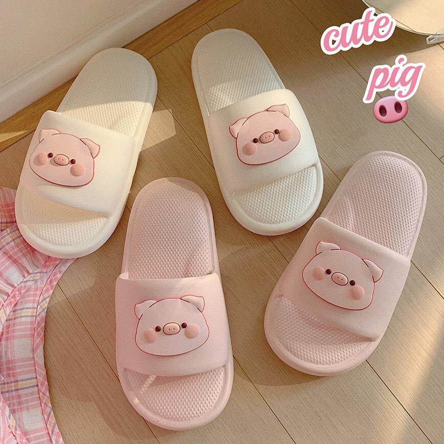 卡通软萌可爱粉色小猪EVA拖鞋日系居家休闲防滑浴室凉拖鞋女夏季