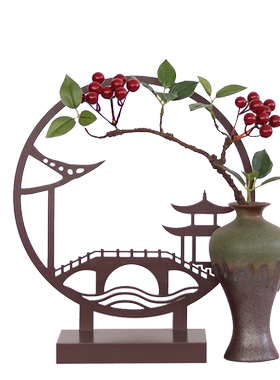 禅意花器新中式陶瓷德化室内