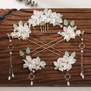 汉服头饰全套发簪发冠套装超仙流苏古风发饰儿童汉服妆造发饰