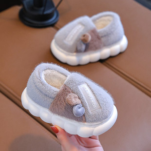 宝宝拖鞋女宝冬宝宝防滑软底可爱保暖亲子男女孩拖鞋室内拖鞋