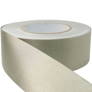 导电布胶带单面自粘双面导电触屏按键遥控电子维修导电胶布屏蔽电磁干扰银灰色平纹导电胶带双面导电布胶带