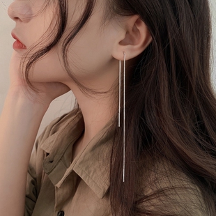 多耳洞潮耳环 耳线女轻奢高级感流苏耳链基础耳线个性女耳链