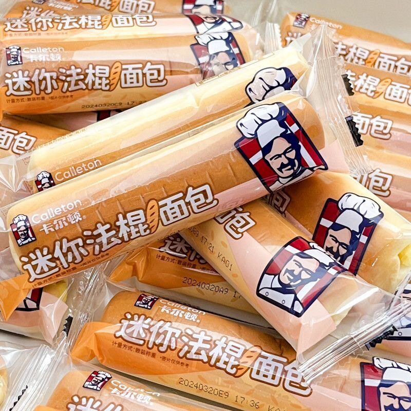 卡尔顿迷你法棍面包早餐零食面包早餐下午茶点心糕点4斤整箱